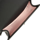 Chanel Medium Boy Bag Black Pearl Chevron Calfskin Silver Hardware