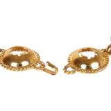 Vintage Chanel 24K Gold Plated Round Cutout Lucky Charms Chain Belt