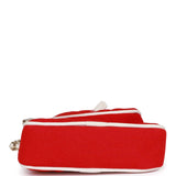 Chanel "Monte-Carlo" Mini Crossbody Tennis Bag Red Canvas Light Gold Hardware