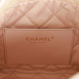 Chanel Mini 22 Bag Champagne Iridescent Calfskin Gold Hardware