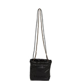 Chanel Mini 22 Bag Black Grained Calfskin Gold Hardware