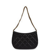 Chanel Hobo Bag Black Shiny Caviar Brushed Gold Hardware