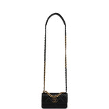Chanel 19 Chain Clutch Bag Black Lambskin Mixed Hardware