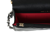 Chanel 19 Chain Clutch Bag Black Lambskin Mixed Hardware