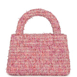 Chanel Small Kelly Shopper Pink Tweed Brushed Gold Hardware