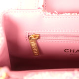 Chanel Small Kelly Shopper Pink Tweed Brushed Gold Hardware