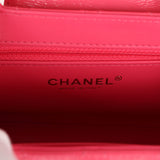 Chanel Small Kelly Shopper Dark Pink Shiny Aged Calfskin Brushed Gold Hardware