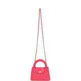 Chanel Small Kelly Shopper Dark Pink Shiny Aged Calfskin Brushed Gold Hardware