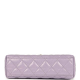 Chanel Small Kelly Shopper Light Purple Shiny Aged Calfskin Brushed Gold Hardware