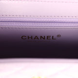 Chanel Small Kelly Shopper Light Purple Shiny Aged Calfskin Brushed Gold Hardware