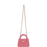 Chanel Small Kelly Shopper Pink Tweed Brushed Gold Hardware