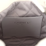 Chanel Mini 22 Bag White and Silver Ombre Metallic Calfskin Silver Hardware