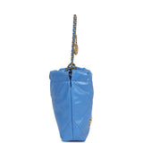 Chanel Mini 22 Bag Blue Shiny Aged Calfskin Gold Hardware Payment 1