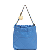 Chanel Mini 22 Bag Blue Shiny Aged Calfskin Gold Hardware Payment 1