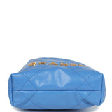 Chanel Mini 22 Bag Blue Shiny Aged Calfskin Gold Hardware Payment 1