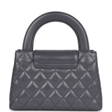 Chanel Small Kelly Shopper Dark Grey Shiny Aged Calfskin Brushed Gold Hardware