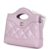 Chanel Micro 31 Shopper Light Purple Shiny Lambskin Light Gold Hardware