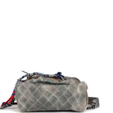 Chanel Graffiti Backpack Grey Multicolored Canvas Silver Hardware