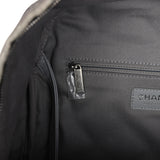 Chanel Graffiti Backpack Grey Multicolored Canvas Silver Hardware