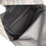 Chanel Graffiti Backpack Grey Multicolored Canvas Silver Hardware