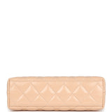 Chanel Small Kelly Shopper Beige Shiny Aged Calfskin Brushed Gold Hardware