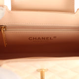 Chanel Small Kelly Shopper Beige Shiny Aged Calfskin Brushed Gold Hardware