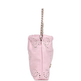 Chanel Mini 22 Bag Pink Shiny Calfskin Brushed Gold Hardware