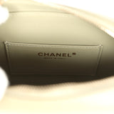 Chanel Mini "Savon De Marseille" Camera Case Bag Khaki Shiny Lambskin Brushed Gold Hardware