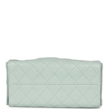 Chanel Small 25 Hobo Bag Light Blue Caviar Antique Gold Hardware