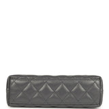 Pre-owned Chanel Small Kelly Shopper Grey Shiny Aged Calfskin Brushed Gold Hardware