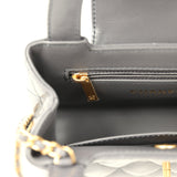 Pre-owned Chanel Small Kelly Shopper Grey Shiny Aged Calfskin Brushed Gold Hardware