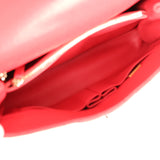 Chanel Small Coco Handle Flap Bag Red Caviar Light Gold Hardware