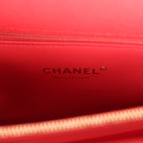 Chanel Small Coco Handle Flap Bag Red Caviar Light Gold Hardware