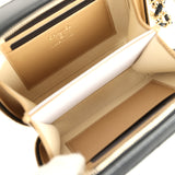 Chanel Mini Pearl Crush Clutch Bag with Chain Black Lambskin Antique Gold Hardware