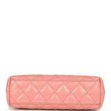 Chanel Small Kelly Shopper Coral Shiny Aged Calfskin Brushed Gold Hardware