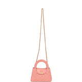 Chanel Small Kelly Shopper Coral Shiny Aged Calfskin Brushed Gold Hardware