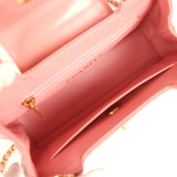 Chanel Small Kelly Shopper Coral Shiny Aged Calfskin Brushed Gold Hardware