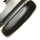 Chanel Top Handle Slim Vanity Case with Chain Black Shiny Caviar Light Gold Hardware