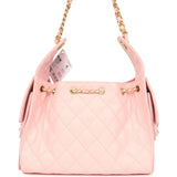 Chanel Small 25 Hobo Bag Light Pink Caviar Antique Gold Hardware