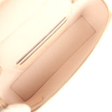 Chanel Top Handle Long Vanity Case with Chain Light Beige Shiny Caviar Light Gold Hardware