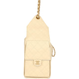 Chanel Medium 25 Hobo Bag Light Beige Caviar Antique Gold Hardware