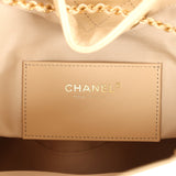 Chanel Medium 25 Hobo Bag Light Beige Caviar Antique Gold Hardware