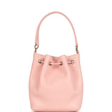 Chanel Mini Top Handle Bucket Bag with Chain Pink Shiny Caviar Light Gold Hardware