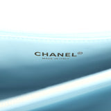 Chanel Small Coco Top Handle Flap Bag Light Blue Shiny Caviar Light Gold Hardware