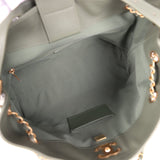 Chanel Small Coco Hobo Bag Khaki Calfskin Antique Gold Hardware