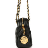Chanel Mini Camera Case Bag Black Shiny Lambskin Gold Hardware
