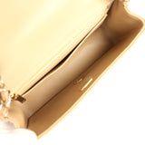 Chanel Mini Rectangular Flap Dark Beige Raffia Light Gold Hardware