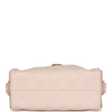 Chanel Mini 25 Hobo Bag Light Pink Caviar Antique Gold Hardware