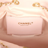 Chanel Mini 25 Hobo Bag Light Pink Caviar Antique Gold Hardware