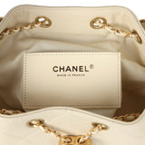 Chanel Small 25 Hobo Bag Light Beige Caviar Antique Gold Hardware